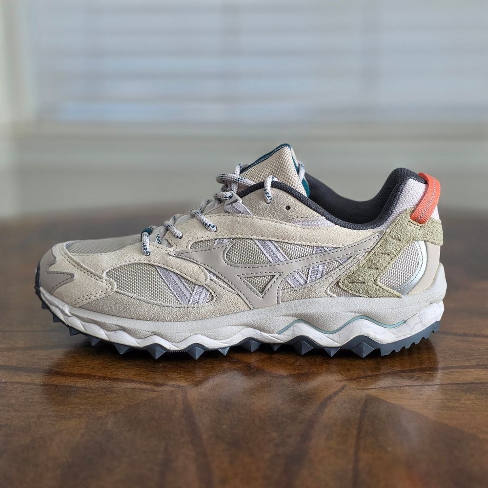 Mizuno Wave Mujin TL Nomad Pack Trail Shoes Silver Cloud Sand Cedar Men's 8.5 - Picture 8 of 16